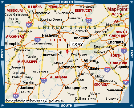 KX4Y IRLP Location Map